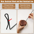 Wooden hanging Incense Holder with Ash Catcher