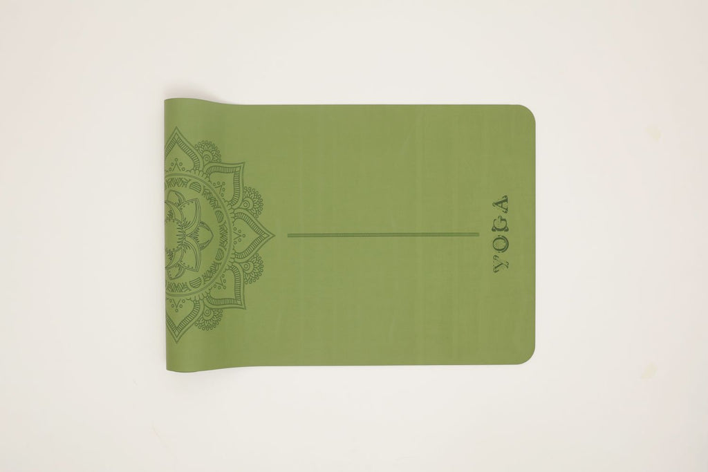 The Yoga Mat - Eco-Grip | Lotus Series - Olive Green