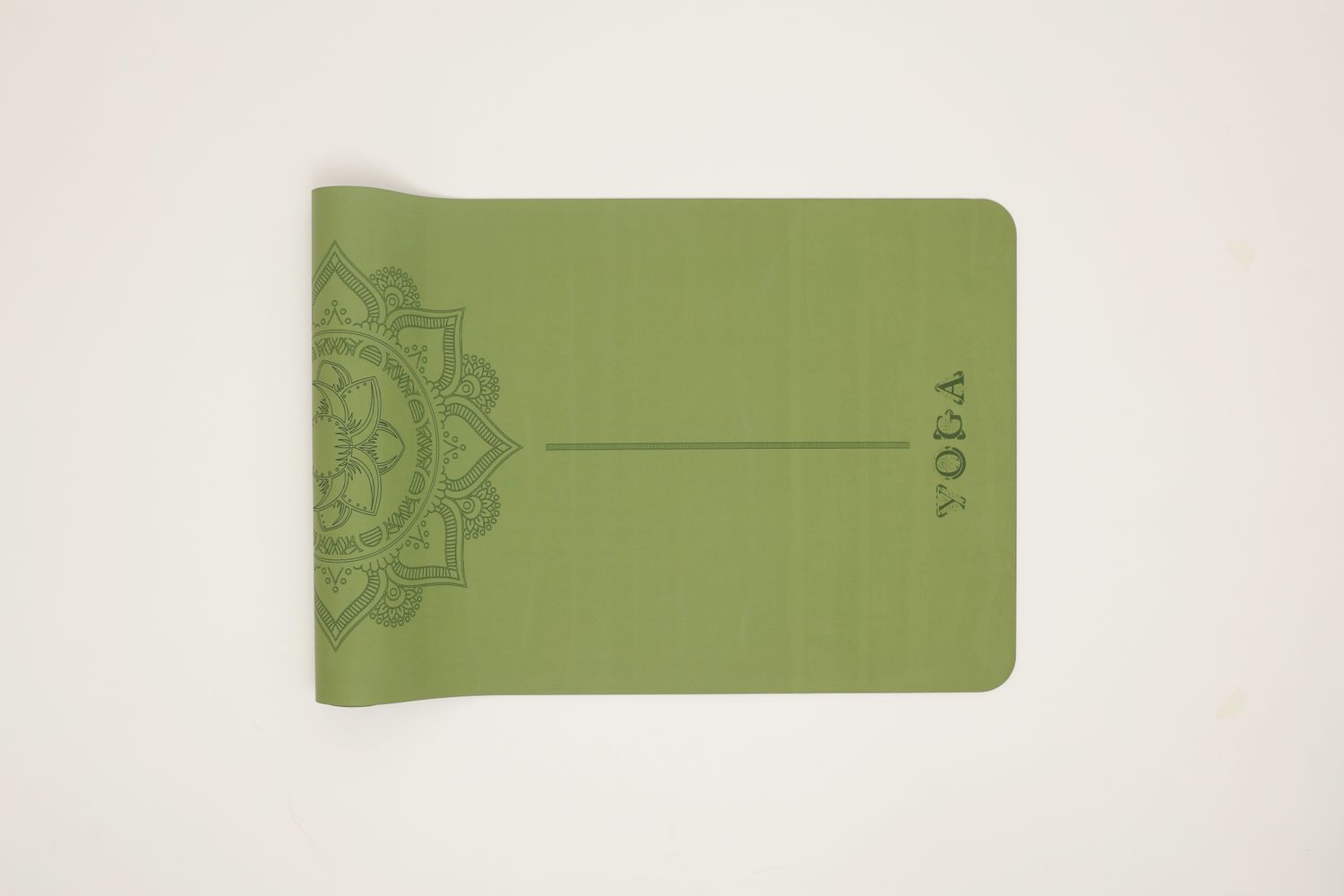 The Yoga Mat - Eco-Grip | Lotus Series - Olive Green