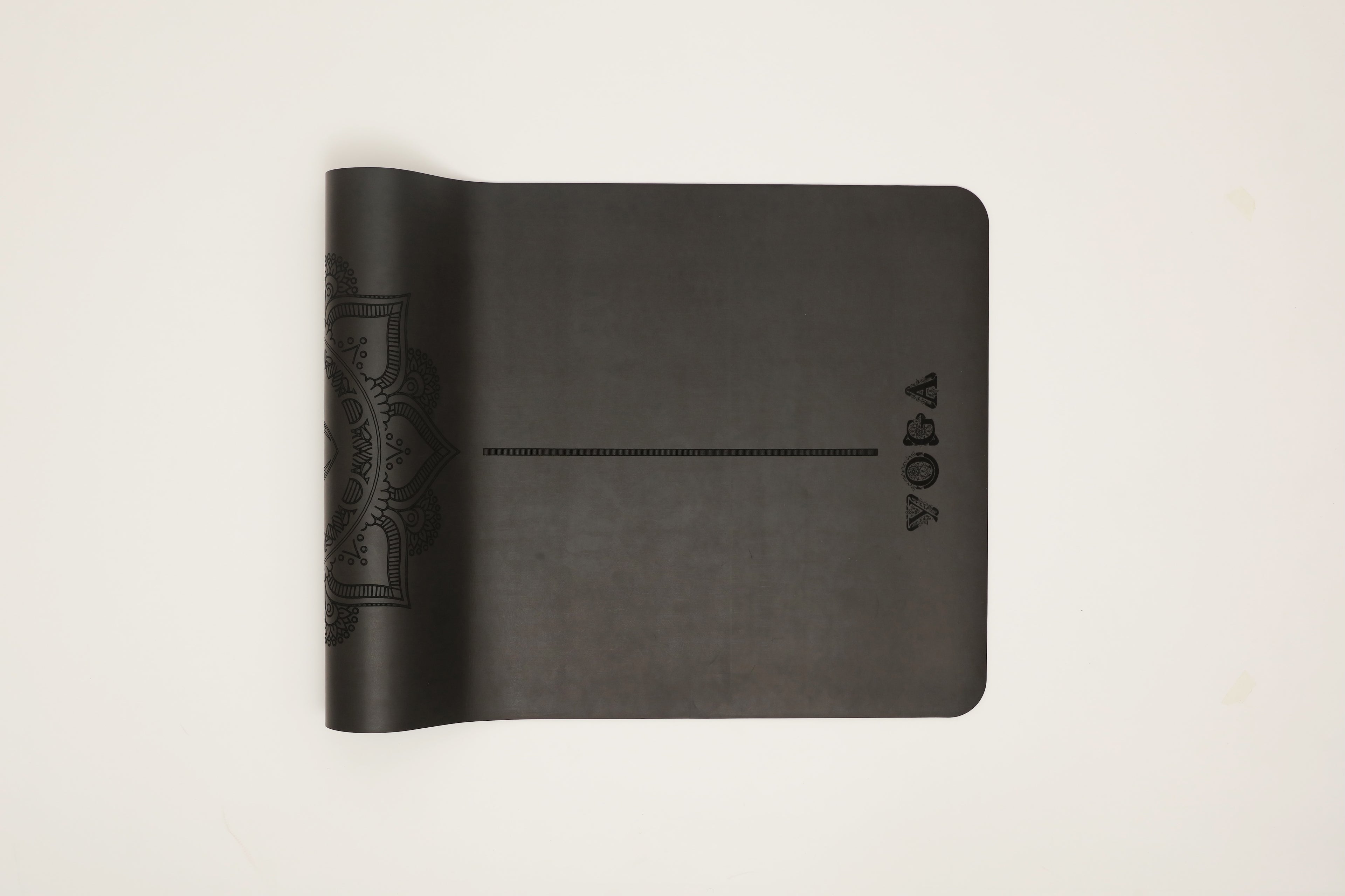 The Yoga Mat - Lotus Series - Black